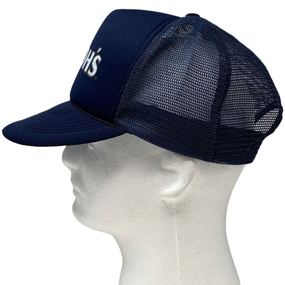 Vintage Strohs Beer Trucker Hat Baseball Cap 80s 90s Brewery Blue Mesh Snapback - Picture 5 of 8